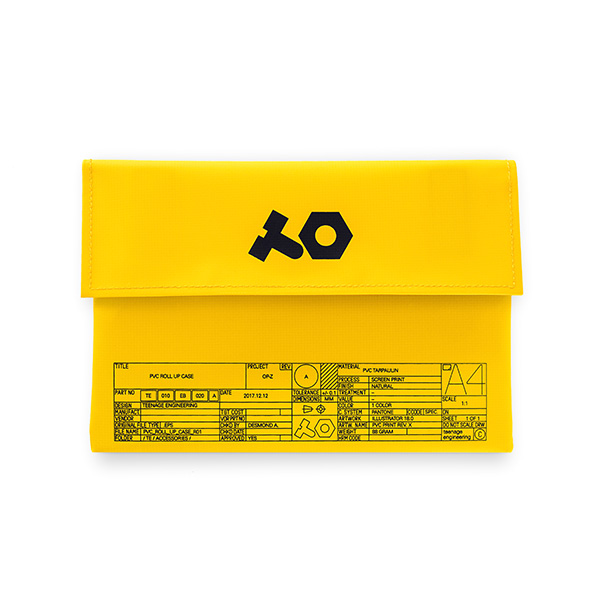 Teenage Engineering(ティーンエイジ エンジニアリング) / OP-Z pvc roll up yellow bag （ポリ塩化ビニル） 《イエロー》 - OP-Z専用ケース -