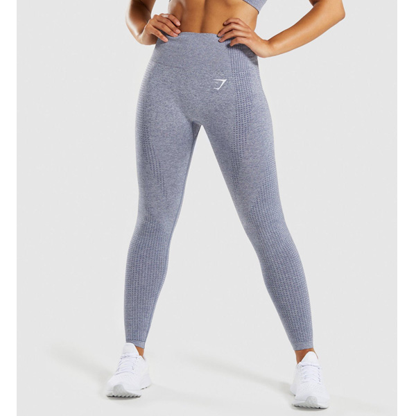 Gymshark(ジムシャーク) / Vital Seamless High Waist Leggings (STEEL BLUE MARL Mサイズ) - レギンス ジム ヨガ ダンス ワークアウト - 《芸能人愛用》