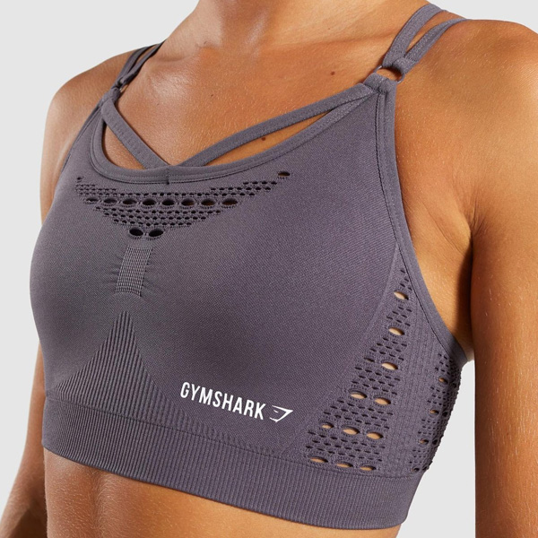 Gymshark(ジムシャーク) / Energy+ Seamless Sports bra （SLATE LAVENDER Sサイズ) - スポーツブラジャー ジム ヨガ ダンス ワークアウト - 《芸能人愛用》
