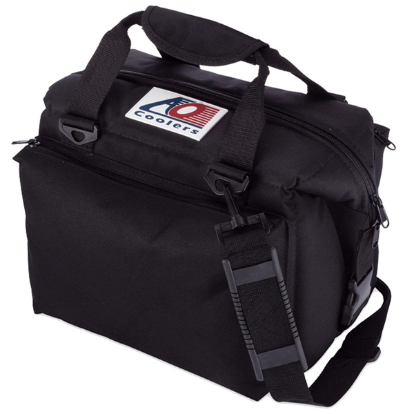 AO Coolers / Canvas Soft Cooler (ブラック / 12パック/ デラックスタイプ) キャンバス ソフトクーラー - クーラーボックス -