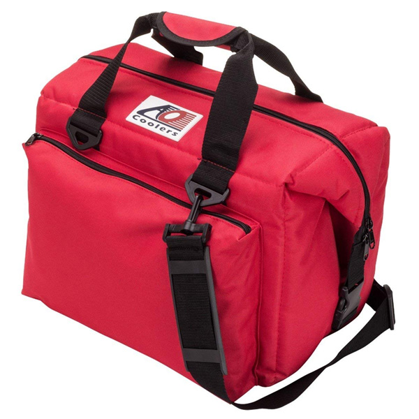 AO Coolers / Canvas Soft Cooler (レッド / 24パック/ デラックスタイプ) キャンバス ソフトクーラー / クーラーボックス