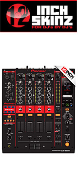 12inch SKINZ / Pioneer DJM-900SRT SKINZ (BLACK/RED) 【DJM-900SRT用スキン】