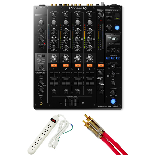 ■ご予約受付■ Pioneer DJ(パイオニア) / DJM-750MK2 【最上級 Belden RCAケーブル 3m 1ペアプレゼントキャンペーン!】 2大特典セット