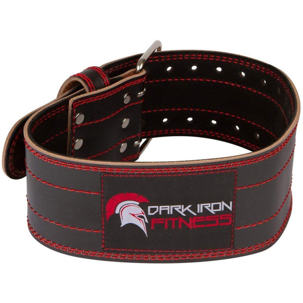 Dark Iron Fitness(ダークアイアンフィットネス) / GENUINE LEATHER WEIGHT LIFTING BELT(XS size) - 23〜31インチ トレーニングベルト 調整可能バックル ウエイトリフティング -
