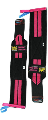 Grip Power Pads / Deluxe Wrist Wraps （Pink） 13インチ リストラップ