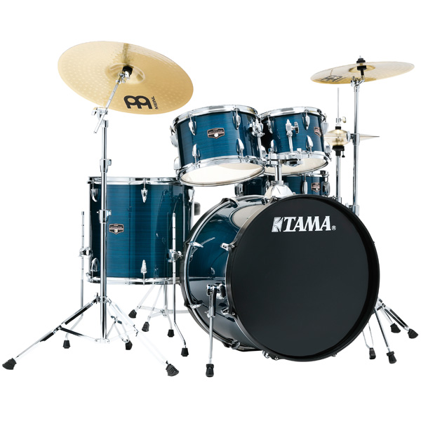 【基本セット】 TAMA(タマ) / IMPERIALSTAR（インペリアルスター） [IE52KH6HC-HLB(ヘアライン・ブルー)] - 22インチバスドラムセット -