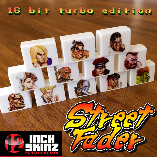12inch SKINZ / Fader Caps 12個セット (Pioneer DJM-S9 仕様) 【Street Fader II Turbo モデル】 フェーダーノブ用キャップ