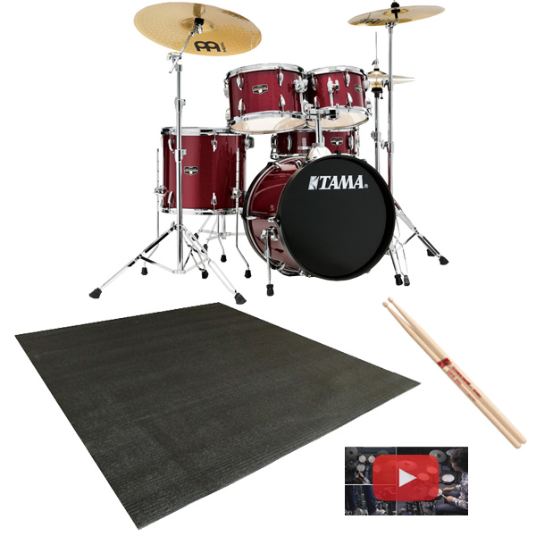 【マット付セット】 TAMA(タマ) / IMPERIALSTAR（インペリアルスター） [IE58H6HC-CPM(キャンディ・アップル・ミスト)] - 18インチバスドラムセット -