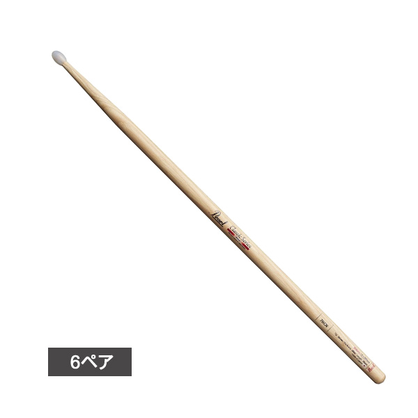 【6ペア】 Pearl(パール) / 7HC-N Drum Sticks Classic Series ナイロンチップバージョン(Tear Drop) 【Slim Short Body】 ドラムスティック