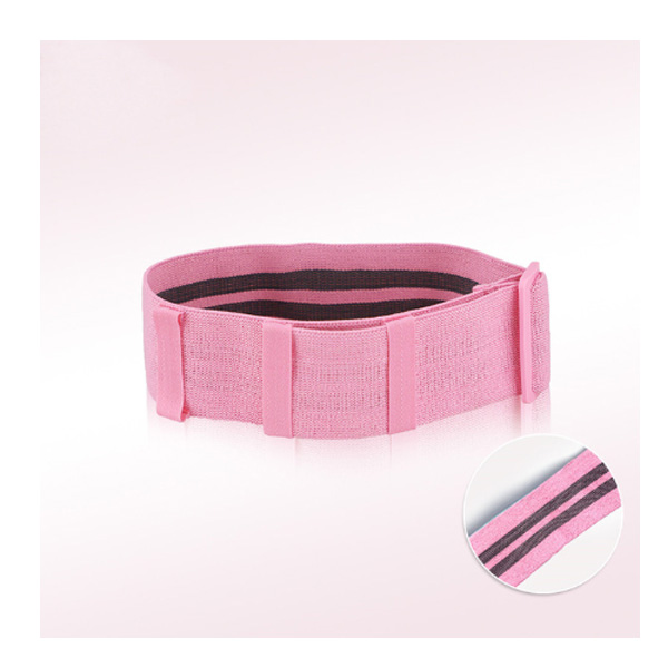アンチスリップ抵抗エクササイズバンド (PINK / up to 120lb) - 大臀筋と太ももを活性化 スクワット エクササイズ ワークアウト -