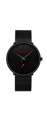 FIZILI(フィジリ) / X0110025US / ミニマリズム レッドポインター / メンズ 腕時計