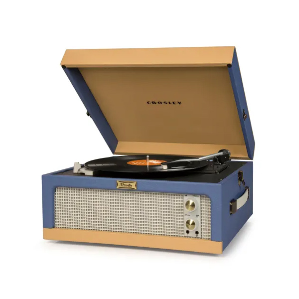 Crosley(クロスレイ) / CR6234A-BT / Dansette Junior(Blue/Tan) ポータブル レコードプレイヤー