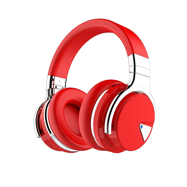 COWIN / E7 (レッド) / ノイズキャンセリング 30時間再生 Bluetooth対応 密閉型 高音質 内蔵マイク NFC搭載 ヘッドホン