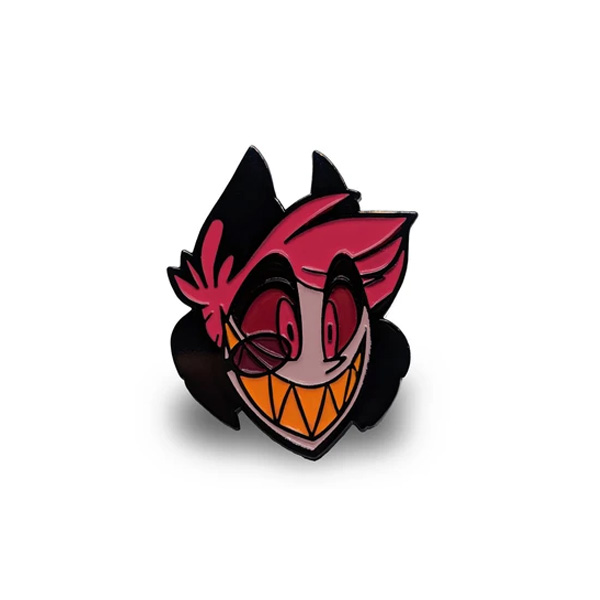 shark robot / Hazbin Hotel Alastor Enamel Pin アラスター / 海外限定 / ハズビンホテル ピンバッジ / 公式グッズ アニメ