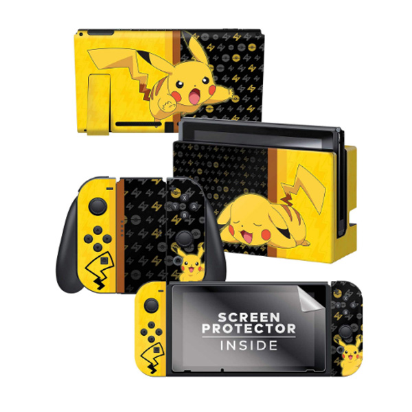 Controller Gear / Pikachu Set 1 / ポケモン ピカチュウ / 海外限定品 公式ライセンス品 / Nintendo Switch用 ドックスキン カバー