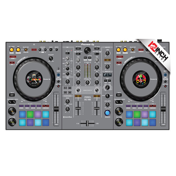 12inch SKINZ /  Pioneer DDJ-800 SKINZ (グレー) 【DDJ-800用スキン】 