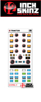 ͽբ12inch SKINZ / Native Instruments Kontrol X1 MK2 Skinz (White/Black) KONTROL X1 MK2 ѥ