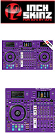 12inch SKINZ / Pioneer DDJ-RZX SKINZ (Purple) 【DDJ-RZX用スキン】