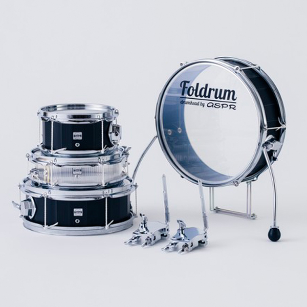Foldrum(フォルドラム) / Pop 超小口径セット (金属パーツ：クローム)  / 折り畳み コンパクト /  ドラムセット