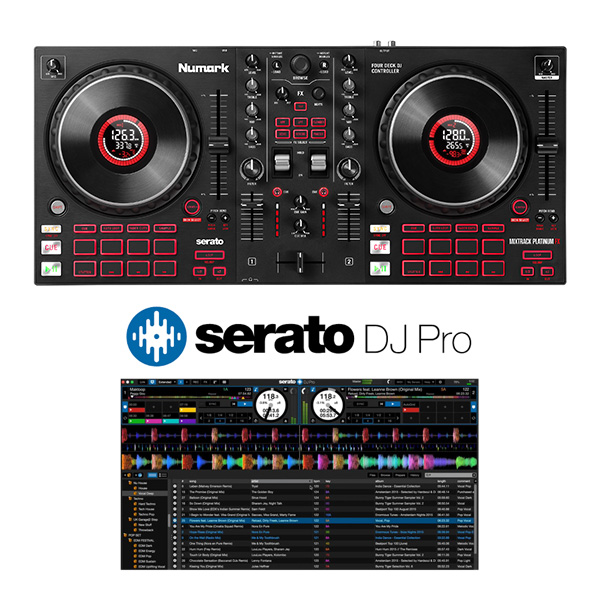 【Serato DJ Proセット】Numark(ヌマーク) / MixTrack Platinum FX 【Serato DJ Lite 付属】 PCDJコントローラー 