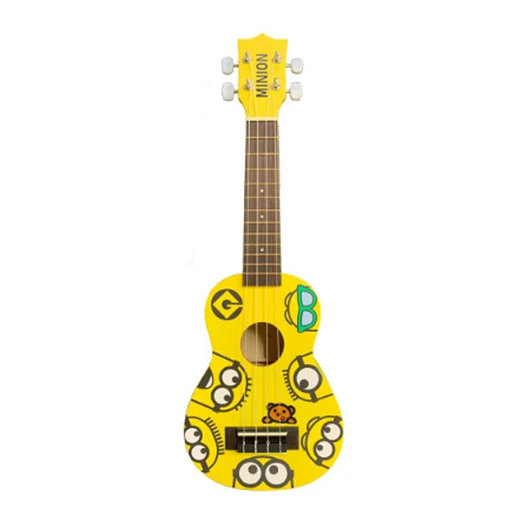 【初心者 入門モデル】 UKULELE MINIONS / MN-10 / ミニオンズ コラボ ウクレレ (ひょうたん型タイプ スタンダード) 可愛いケース付き