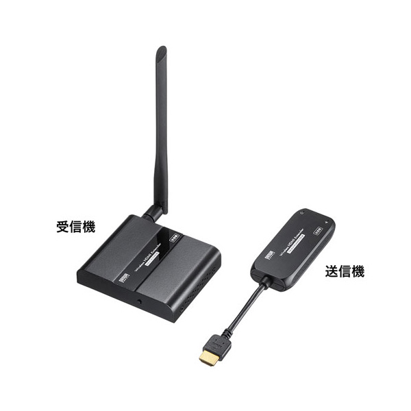 サンワサプライ / VGA-EXWHD8 / USB給電式 ワイヤレスHDMIエクステンダー 【HDMI送受信機のセット】