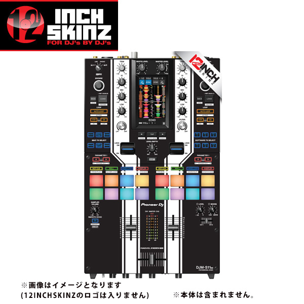 12inch SKINZ / Pioneer DJM-S11 SKINZ Special Edition Colors (BLACK) 【DJM-S11用スキン】