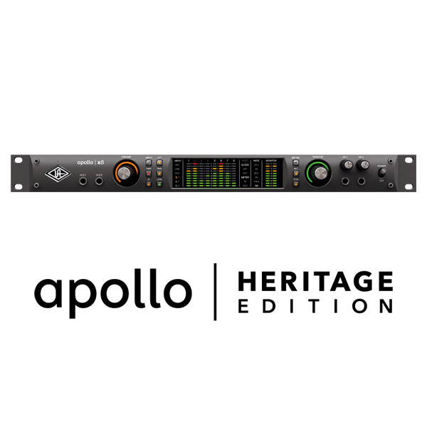 【人気UADプラグインをプレゼント！-3/31まで】Universal Audio(ユニバーサルオーディオ) / Apollo X8 Heritage Edition - 4xUnisonマイクプリアンプ搭載18イン/24アウトオーディオインターフェイス -