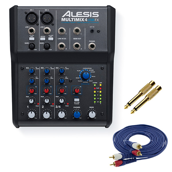 Alesis(アレシス) / MultiMix4 USB FX - オーディオインターフェース・エフェクト搭載 ミキサー -