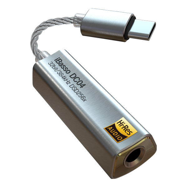 iBasso Audio(アイバッソ オーディオ) / DC04 (SILVER) 4.4mmバランス仕様 USB TYPE-C対応 小型 USB DAC 【12月25日発売】