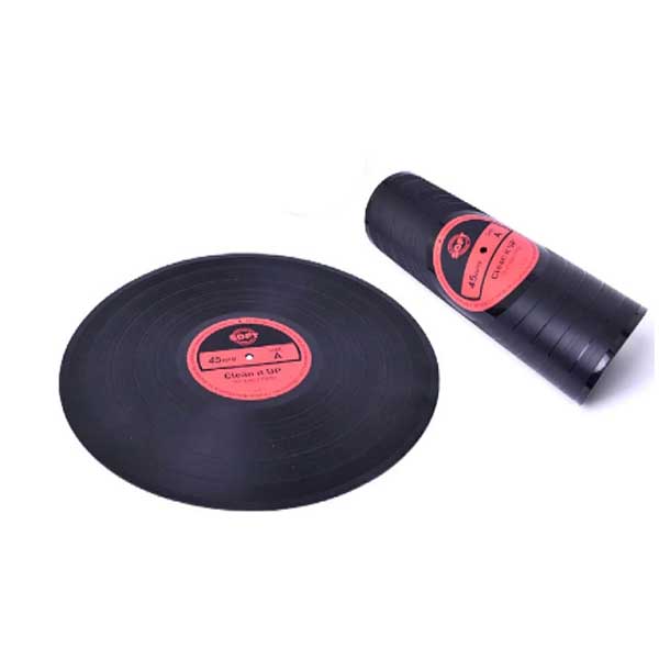 Vinyl Record Placemat / シリコン製 / レッド 赤色 / レコード型 ランチョンマット 1枚 【簡易梱包】 【輸入品】