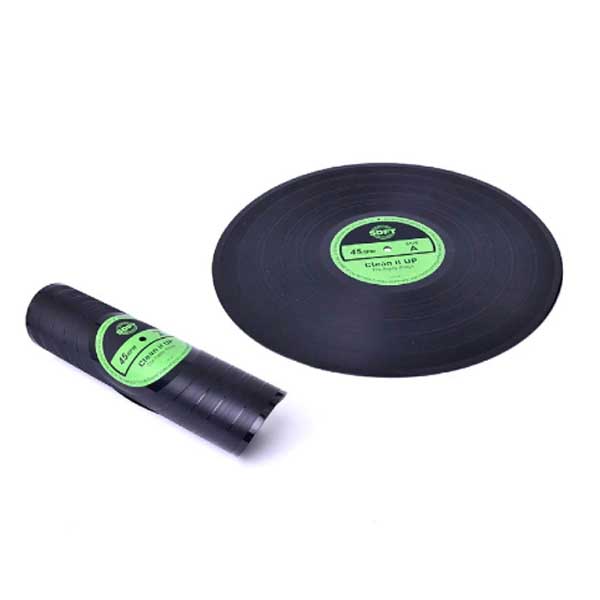 Vinyl Record Placemat / シリコン製 / グリーン 緑色 / レコード型 ランチョンマット 1枚 【簡易梱包】 【輸入品】