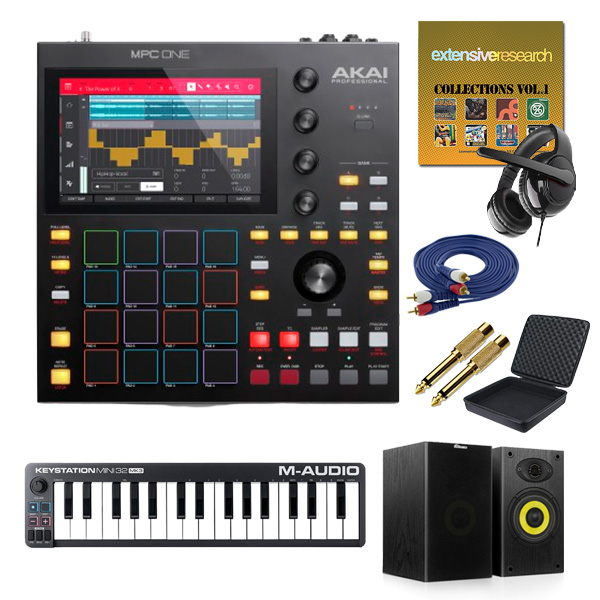 ■ご予約受付■ Akai(アカイ) / MPC ONE / Keystation Mini32 II MK3 MIDIキーボードセット【スピーカー欠品中:後日発送となります(納期未定)】 7大特典セット