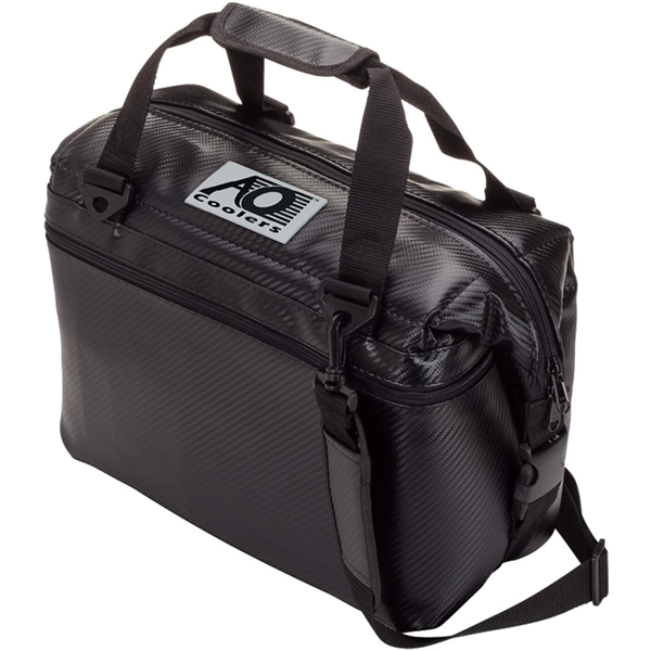 AO Coolers / カーボン Carbon 12パック / ブラック / ソフトクーラー クーラーボックス (カーボンシリーズ) 【輸入品】