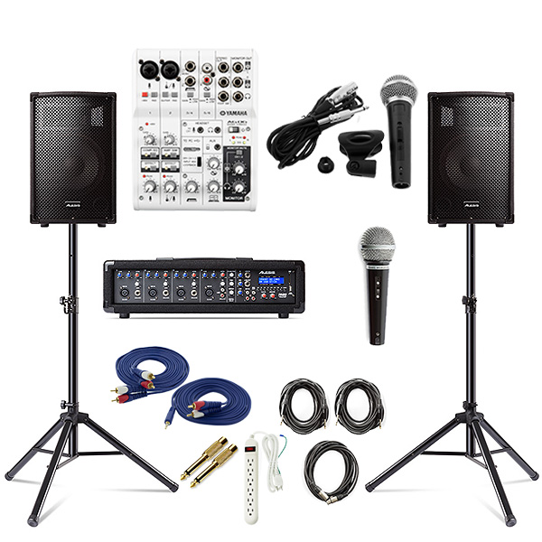 【ZOOM/オンラインセミナー・講義・配信対応セット】ALESIS(アレシス) / PA SYSTEM IN A BOX BUNDLE 【AL-SRI-011+AG06】 オールインワンPAセット 6大特典セット
