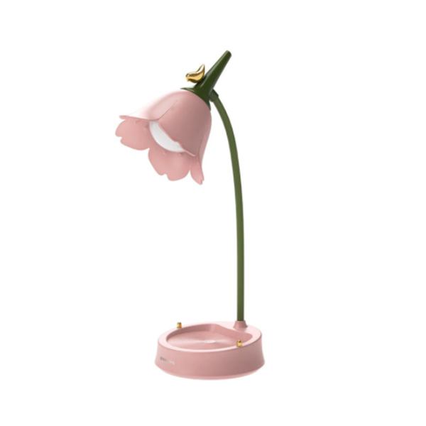 花 フラワー テーブルランプ (pink) USB充電式 【輸入品】