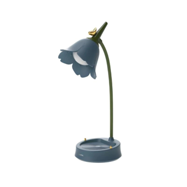 花 フラワー テーブルランプ (blue) USB充電式 【輸入品】