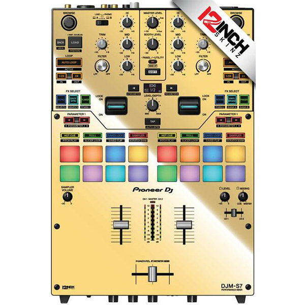 ■ご予約受付■ 12inch SKINZ / MR/GOLD / Pioneer DJM-S7用 スキン