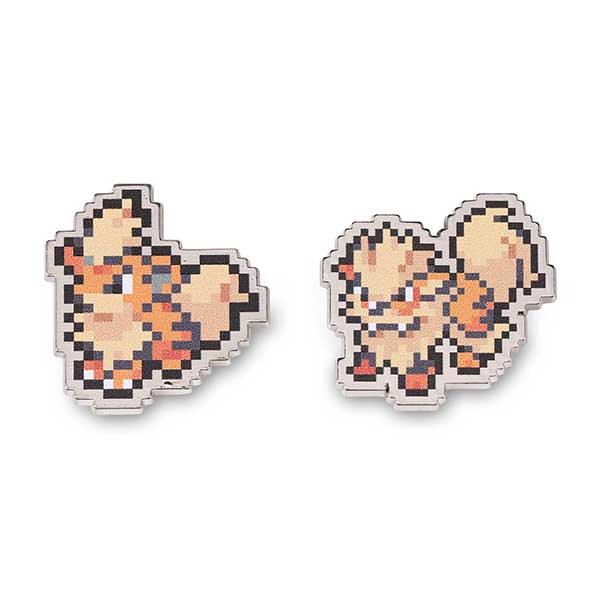 Pokemon Center(ポケモンセンター) / Growlithe & Arcanine ガーディ ウインディ / ピン バッジ 【海外限定・輸入品】
