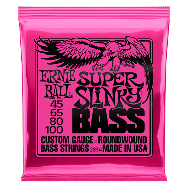 ErnieBall(アーニーボール) /SUPER SLINKY NICKEL WOUND ELECTRIC BASS STRINGS - 45-100 GAUGE-ベース弦-