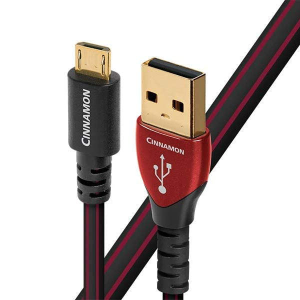 AudioQuest(オーディオクエスト) / Cinnamon 0.75m (シナモン) micro B to A (USBCIN0.75MI) / USB 2.0ケーブル