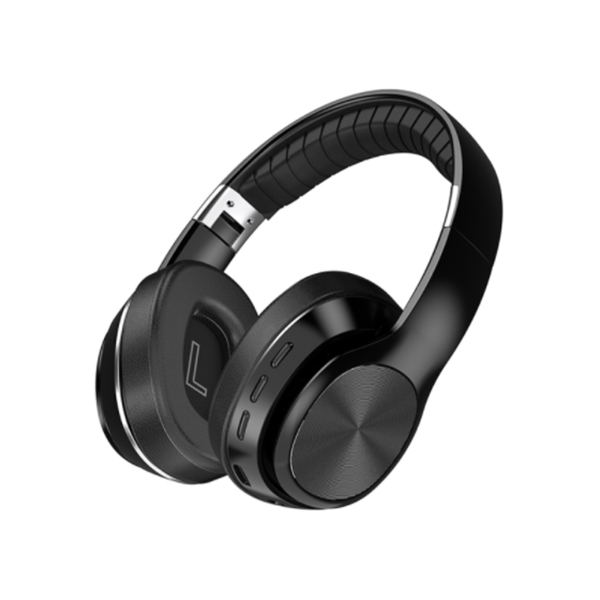 Bluetooth対応ワイヤレスヘッドホン(ブラック) / 低音ズンズン DJ用 TFカード対応 多機種対応 マイク付 折りたたみ式 ポータブル 防水 スマホ ゲーム パソコン