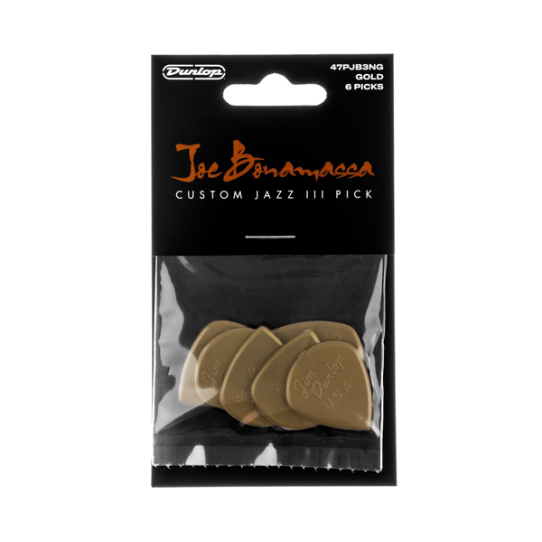 Jim Dunlop(ジムダンロップ) / BONAMASSA JAZZ III GOLD Joe Bonamassa シグネイチャーピック