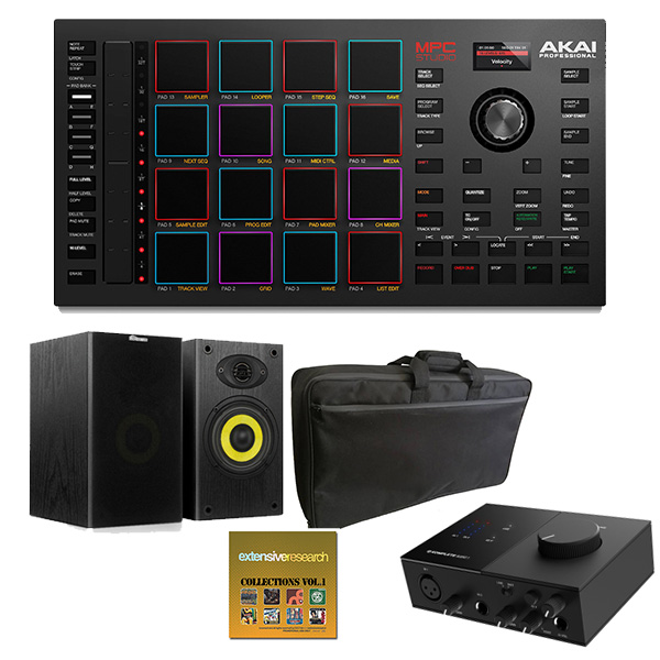 【音楽制作セット/特別品】 AKAI(アカイ) / MPC Studio / MPCソフトウェア専用 コントローラー 【スピーカー欠品中:後日発送となります(納期未定)】 1大特典セット