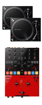 ■ご予約受付■　Pioneer DJ(パイオニア) / PLX-500-K DJM-S5セット 【Serato DVS、rekordbox DVS対応】 9大特典セット