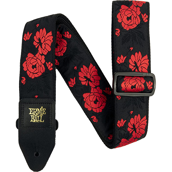 ErnieBall(アーニーボール) / Jacquard Guitar Strap / Tango Rose / ギターストラップ 【輸入品】