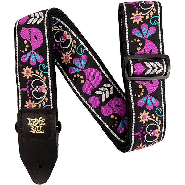 ErnieBall(アーニーボール) / Jacquard Guitar Strap / Purple Bird Lupin / ギターストラップ 【輸入品】