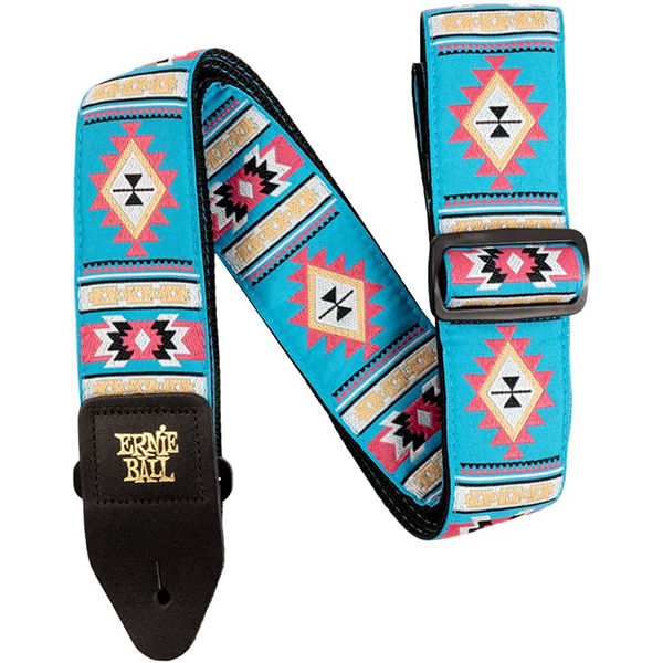 ErnieBall(アーニーボール) / Jacquard Guitar Strap / Sedona Blue / ギターストラップ 【輸入品】
