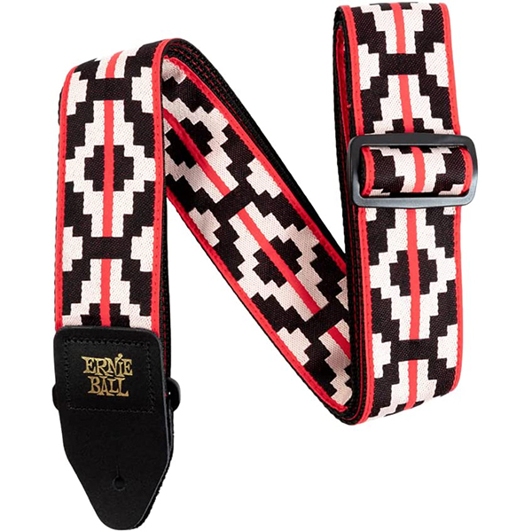 ErnieBall(アーニーボール) / Jacquard Guitar Strap / Ristra Red / ギターストラップ 【輸入品】