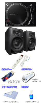 Pioneer DJ(パイオニア) / PLX-500-K＋DM-40D リスニングセット 2大特典セット